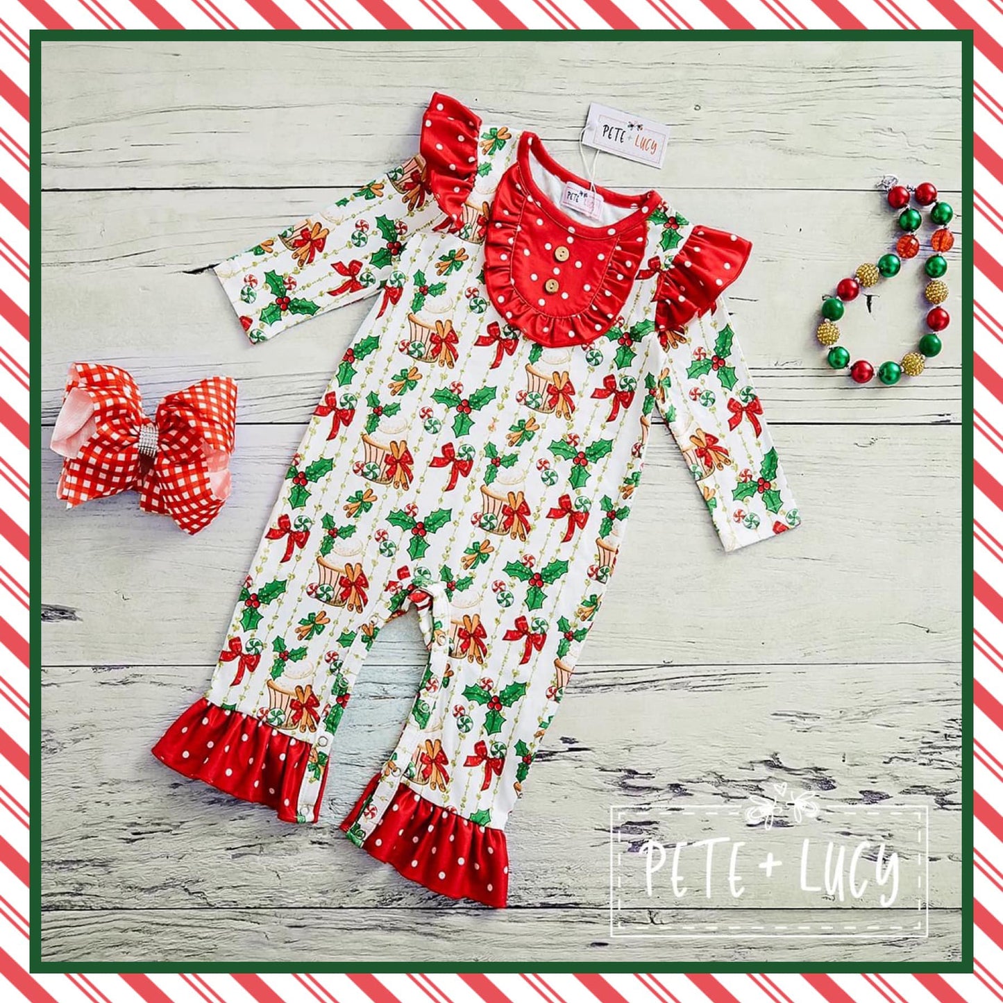 Christmas Mistletoe Romper