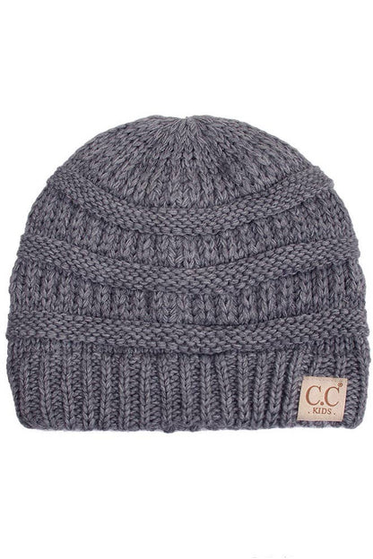 C.C Kids Solid Classic Knit Beanie