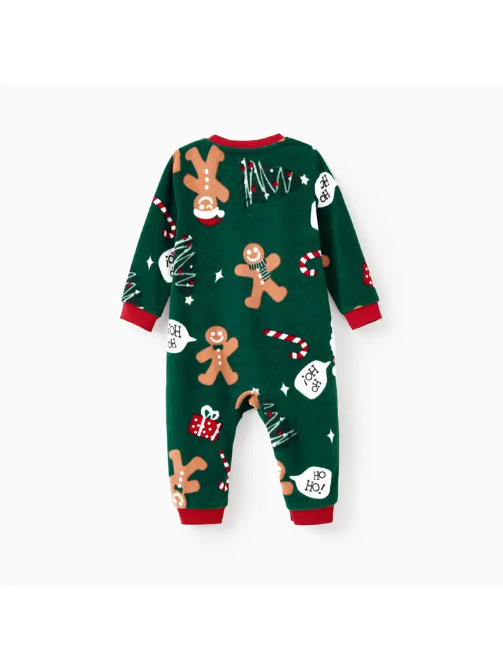 Christmas Pajamas - Fleece Gingerbread Man