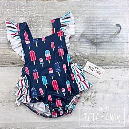 Patriotic Popsicle Infant Romper