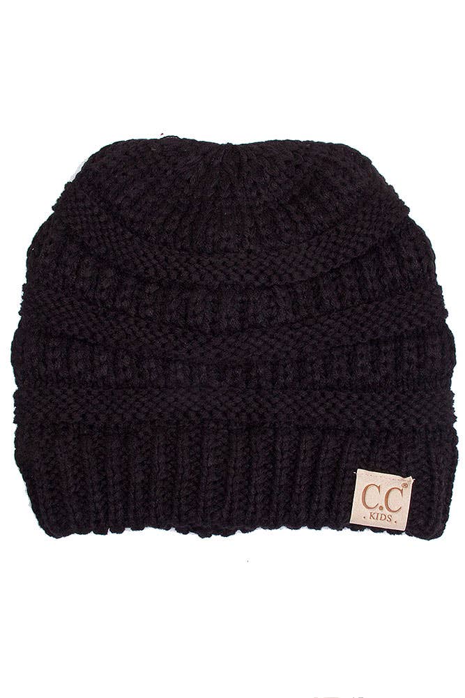 C.C Kids Solid Classic Knit Beanie