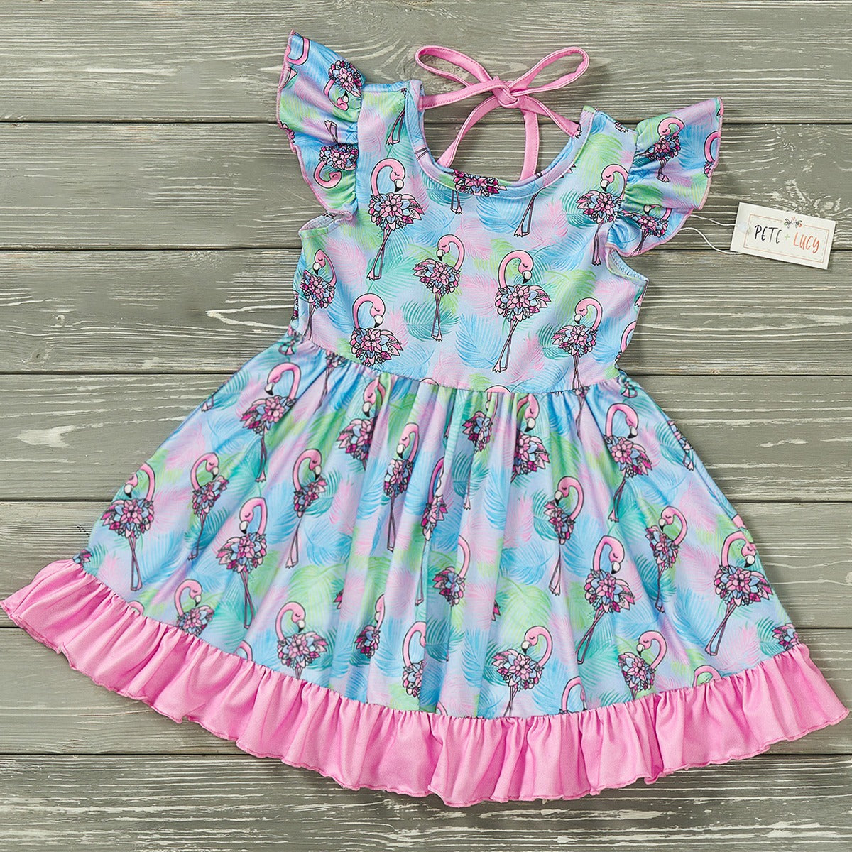 Flowery Flamingo Dress