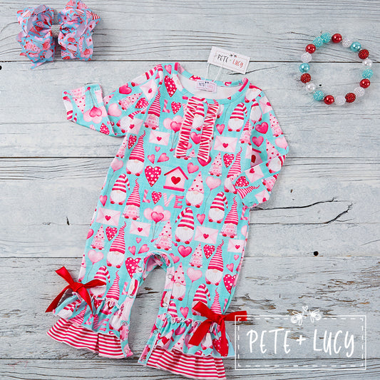 Loving Gnomes Girls Romper