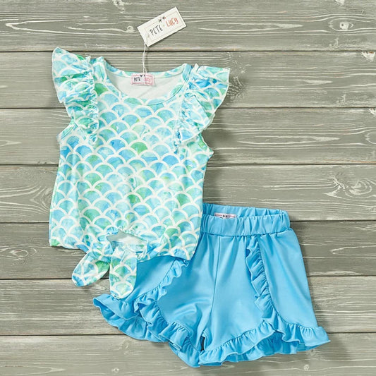 Marvelous Mermaid 2pc Short Set