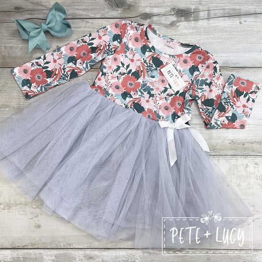 Painted Garden Tulle Dress